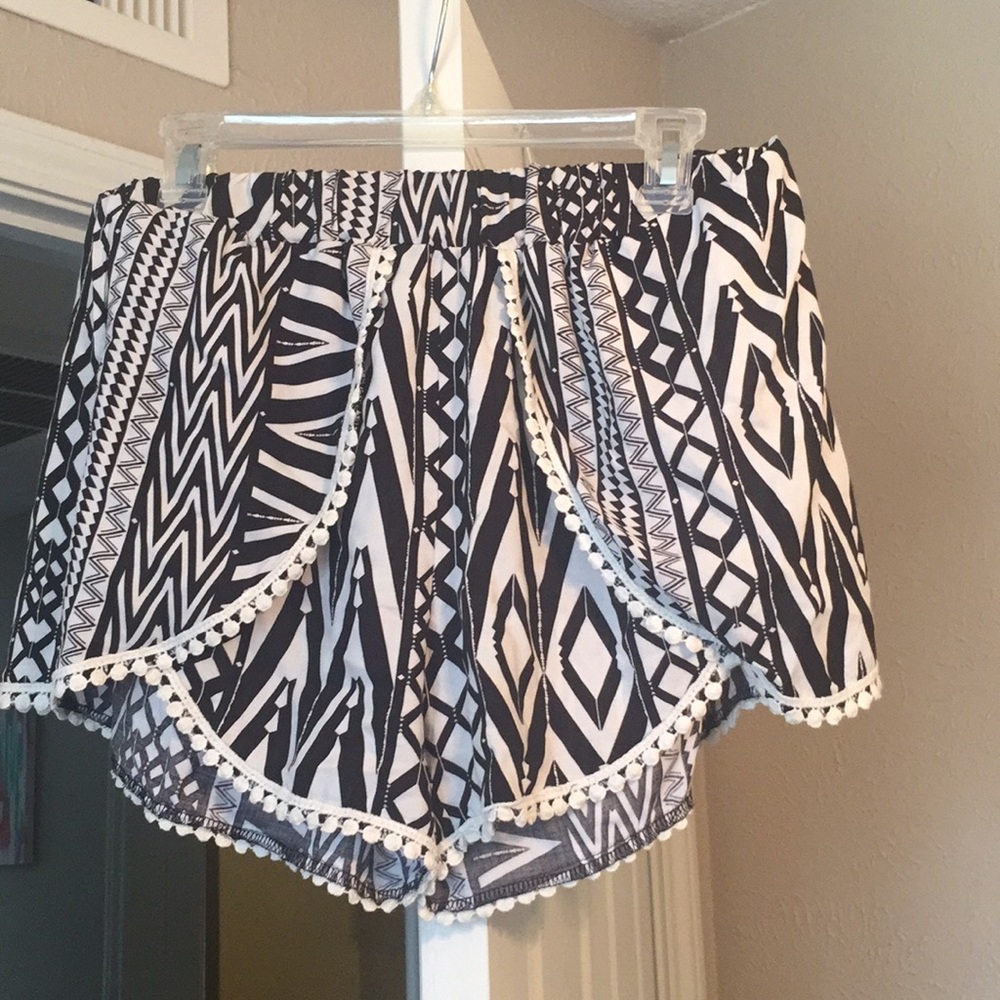 Black & White Shorts